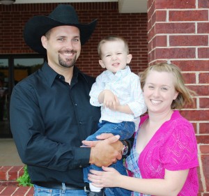 This cute family hopes to be a family of four. 
